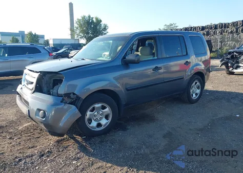 2010 Honda Pilot Lx from USA, damaged, VIN 5FNYF4H2XAB003957